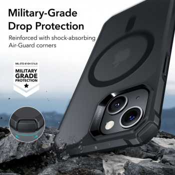 Husa telefon iPhone 14 Pro Max - ESR Air Armor HaloLock - Frosted Black - Img 3