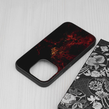 Husa telefon iPhone 14 Pro - Techsuit Glaze Series - Red Nebula - Img 4