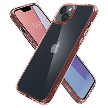 Husa telefon iPhone 14 - Spigen Ultra Hybrid - Rose Crystal - Img 4