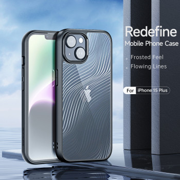 Husa telefon iPhone 15 Plus - Dux Ducis Aimo Series - Black - Img 3