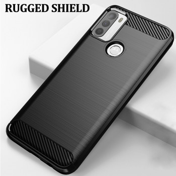 Husa telefon Motorola Moto G50 - Techsuit Carbon Silicone - Black - Img 4