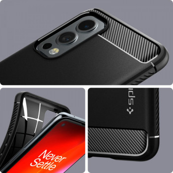 Husa telefon OnePlus Nord 2 5G - Spigen Rugged Armor - Black - Img 2