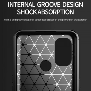 Husa telefon OnePlus Nord N100 - Techsuit Carbon Silicone - Black - Img 4