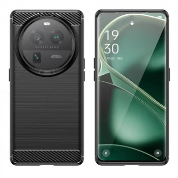 Husa telefon Oppo Find X6 - Techsuit Carbon Silicone - Black