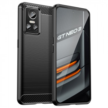 Husa telefon Realme GT Neo 3 80W / 150W - Techsuit Carbon Silicone - Black
