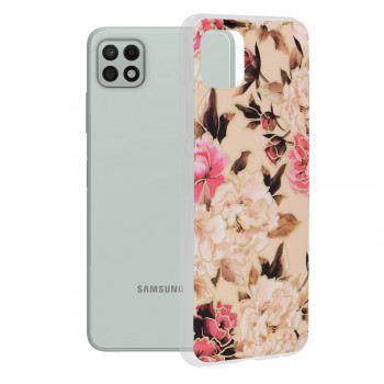 Husa telefon Samsung Galaxy A22 5G - Techsuit Marble Series - Mary Berry Nude