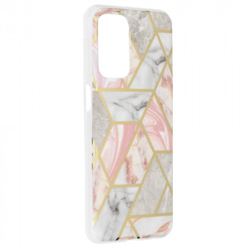 Husa telefon Samsung Galaxy A23 / A23 5G - Techsuit Marble Series - Pink Hex - Img 2