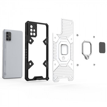 Husa telefon Samsung Galaxy A71 4G - Techsuit Honeycomb Armor - Rose-Violet - Img 3