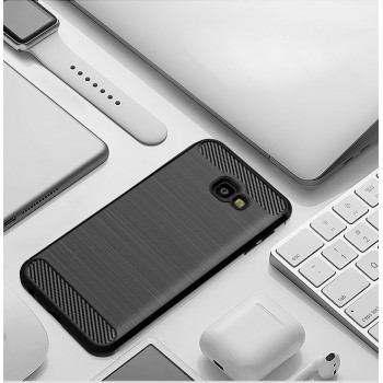 Husa telefon Samsung Galaxy J4 Plus - Techsuit Carbon Silicone - Black - Img 4