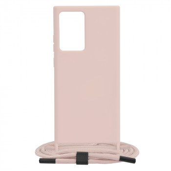 Husa telefon Samsung Galaxy Note 20 Ultra 4G / Note 20 Ultra 5G - Techsuit Crossbody Lanyard - Pink