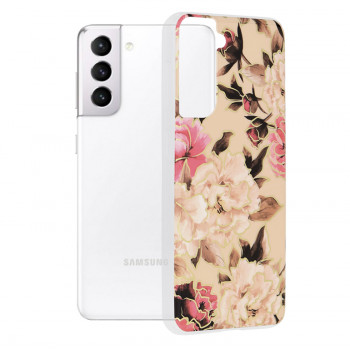 Husa telefon Samsung Galaxy S21 5G - Techsuit Marble Series - Mary Berry Nude