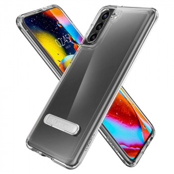 Husa telefon Samsung Galaxy S21 Plus 5G - Spigen Ultra Hybrid S - Crystal Clear - Img 2