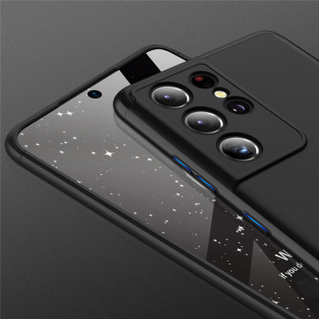 Husa telefon Samsung Galaxy S21 Ultra 5G + Folie - GKK 360 - Black - Img 3