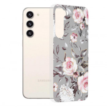 Husa telefon Samsung Galaxy S23 Plus - Techsuit Marble Series - Bloom of Ruth Gray