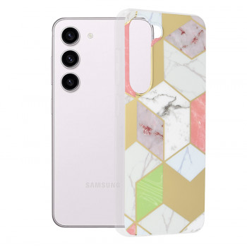 Husa telefon Samsung Galaxy S23 - Techsuit Marble Series - Purple Hex