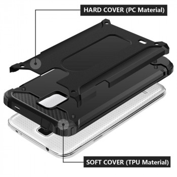 Husa telefon Samsung Galaxy S5 G900 Techsuit Hybrid Armor - Black - Img 2