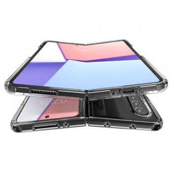 Husa telefon Samsung Galaxy Z Fold3 5G - Spigen Ultra Hybrid - Crystal Clear - Img 3