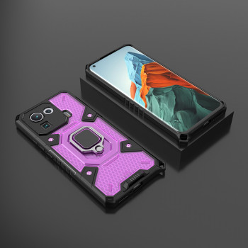 Husa telefon Xiaomi Mi 11 Pro - Techsuit Honeycomb Armor - Rose-Violet - Img 4