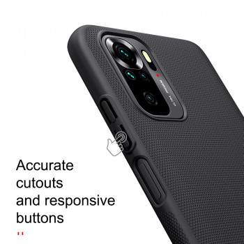Husa telefon Xiaomi Redmi Note 10 / Note 10S / Poco M5S - Nillkin Super Frosted Shield - Black - Img 2