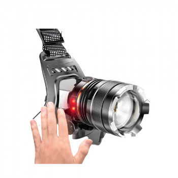 Lanterna Cap LED P50 - Techsuit (HL-A-03) - Black - Img 4