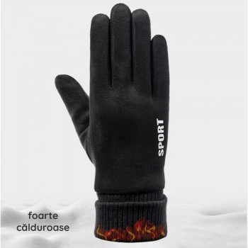 Manusi Touchscreen - Techsuit Suede (ST0009) - Black - Img 4