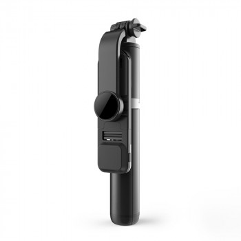Selfie Stick Stabil cu Trepied si LED, 105cm - Techsuit (Q02S) - Black - Img 2