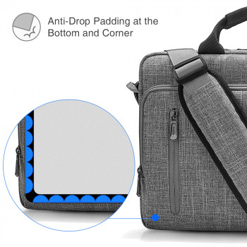 Servieta Laptop 16″ - Tomtoc Defender Laptop Briefcase (A43E1G3) - Gray - Img 3