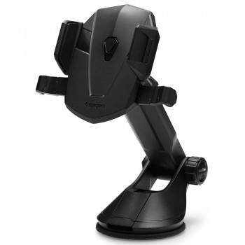 Suport Auto Bord / Parbriz - Spigen Automatic Lock (TS35) - Black - Img 1