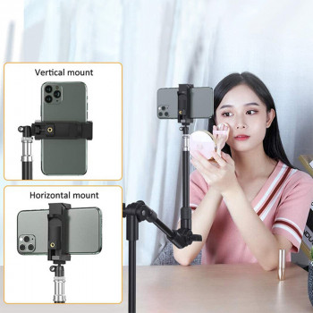 Suport Birou Multifunctional - Techsuit Adjustable Arm Mount (GT4) - Black - Img 3