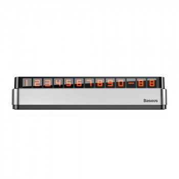 Suport Numar Auto Bord - Baseus Moonlight Box Series (ACNUM-B0S) - Silver - Img 2