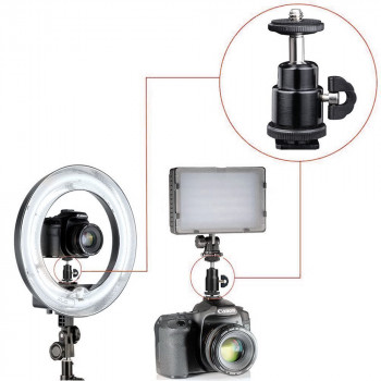 Adaptor Cold Shoe la 1/4 GoPro - Techsuit Action Camera (BH-2) - Black - Img 4
