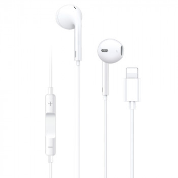 Casti Audio Stereo Lightning cu Microfon, 1.2m - Yesido (YH-20) - White