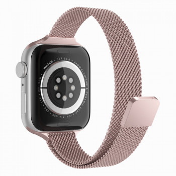 Curea pentru Apple Watch 1/2/3/4/5/6/7/8/SE/SE 2 (38/40/41mm) - Techsuit Watchband (W034) - Pink - Img 1