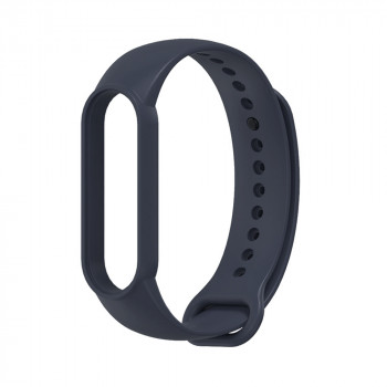 Curea pentru Xiaomi Mi Band 5 / 5 NFC / 6 / 6 NFC / Amazfit Band 5 - Techsuit Watchband (W013) - Dark Blue - Img 2