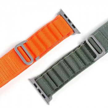 Curea pentruApple Watch 1/2/3/4/5/6/7/8/SE/SE 2 (38/40/41mm) - Techsuit Watchband (W037) - Army Green - Img 4