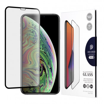Folie protectie telefon iPhone X / XS / 11 Pro - Dux Ducis Tempered Glass - Black