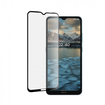 Folie protectie telefon Nokia 2.4 - Mocolo 3D Curved Full Glue Glass - Black