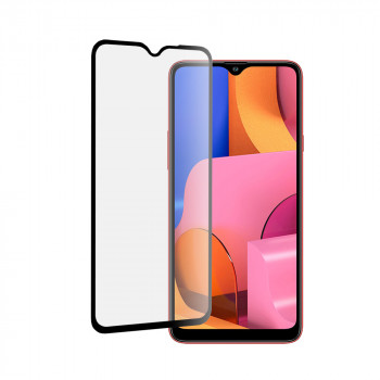 Folie protectie telefon Samsung Galaxy A20s - Mocolo 3D Curved Full Glue Glass - Black