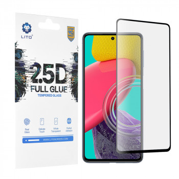 Folie protectie telefon Samsung Galaxy M53 5G - Lito 2.5D FullGlue Glass - Black