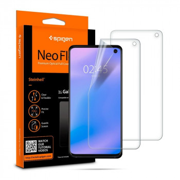 Folie protectie telefon Samsung Galaxy S10 (set 2) - Spigen Neo Flex - Clear