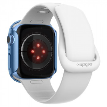 Husa pentru Apple Watch 7 45mm - Spigen Thin Fit - Blue - Img 2