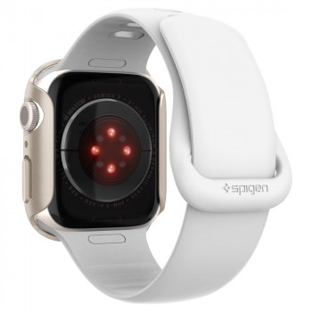 Husa pentru Apple Watch 7 / 8 (41mm) - Spigen Thin Fit - Starlight - Img 2