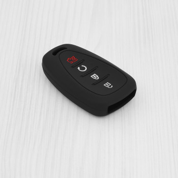 Husa pentru cheie Chevrolet Malibu XL, Equinox, Camaro, Cruze, Sonic, Volt, Tracker, Onix, Trax - Techsuit Car Key Case (1013.08) - Black - Img 3