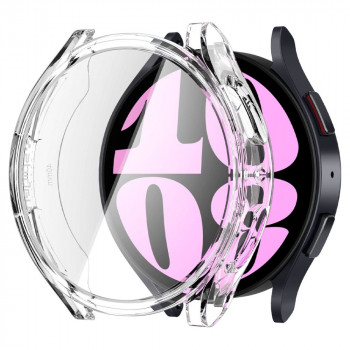 Husa pentru Samsung Galaxy Watch6 40mm - Spigen Ultra Hybrid - Crystal Clear - Img 2