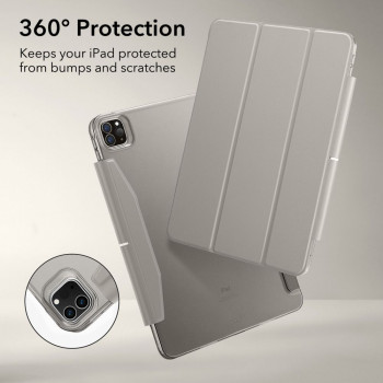 Husa pentru tableta iPad Pro 11 (2020 / 2021 / 2022) - ESR Ascend Trifold - Grey - Img 3