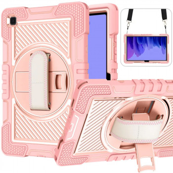 Husa pentru tableta Samsung Galaxy Tab A7 10.4 (2020 / 2022) - Techsuit StripeShell 360 - Pink