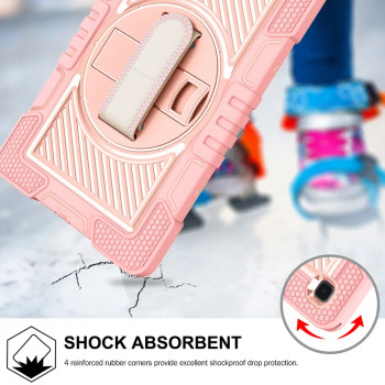 Husa pentru tableta Samsung Galaxy Tab A7 10.4 (2020 / 2022) - Techsuit StripeShell 360 - Pink - Img 2