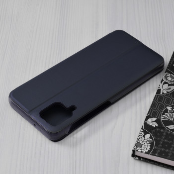 Husa Samsung Galaxy A12 / A12 Nacho Eco Leather View Flip Tip Carte - Dark Blue - Img 2