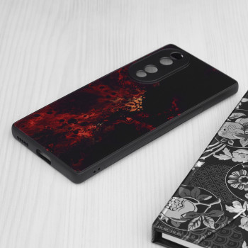 Husa telefon Honor 70 - Techsuit Glaze Series - Red Nebula - Img 3