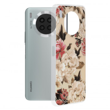 Husa telefon Huawei nova 8i / Honor 50 Lite - Techsuit Marble Series - Mary Berry Nude